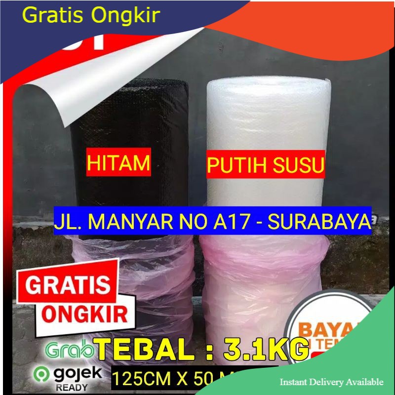 

Bubble Wrap Hitam Surabaya 125 Cm x 50 Meter Murah
