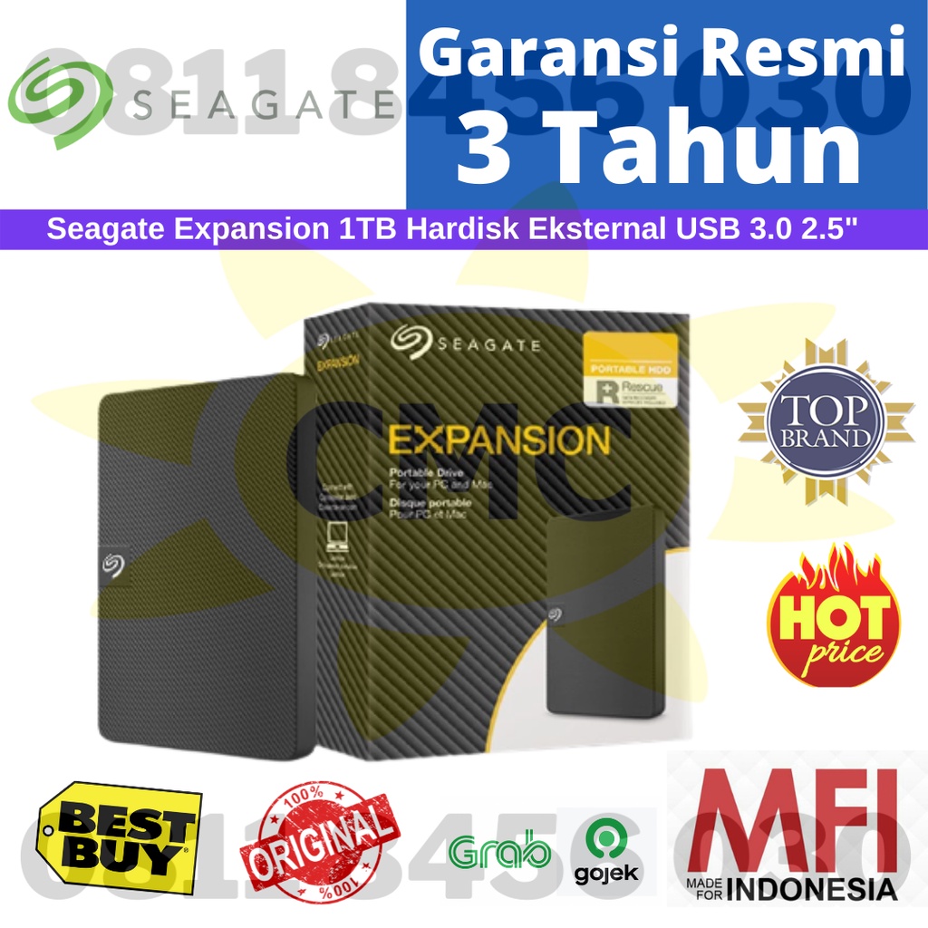 SEAGATE EXPANSION 1TB Harddisk External 2.5&quot; USB 3.0 Resmi