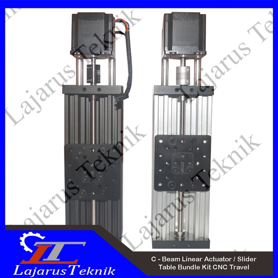 C - Beam Linear Actuator / Slider Table Bundle Kit CNC Travel 200mm