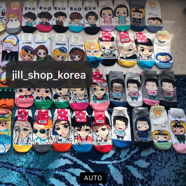 Made in korea Kaos Kaki Korea Jepang Anak Dewasa Sekolah exo bigbang kpop larva frozen disney