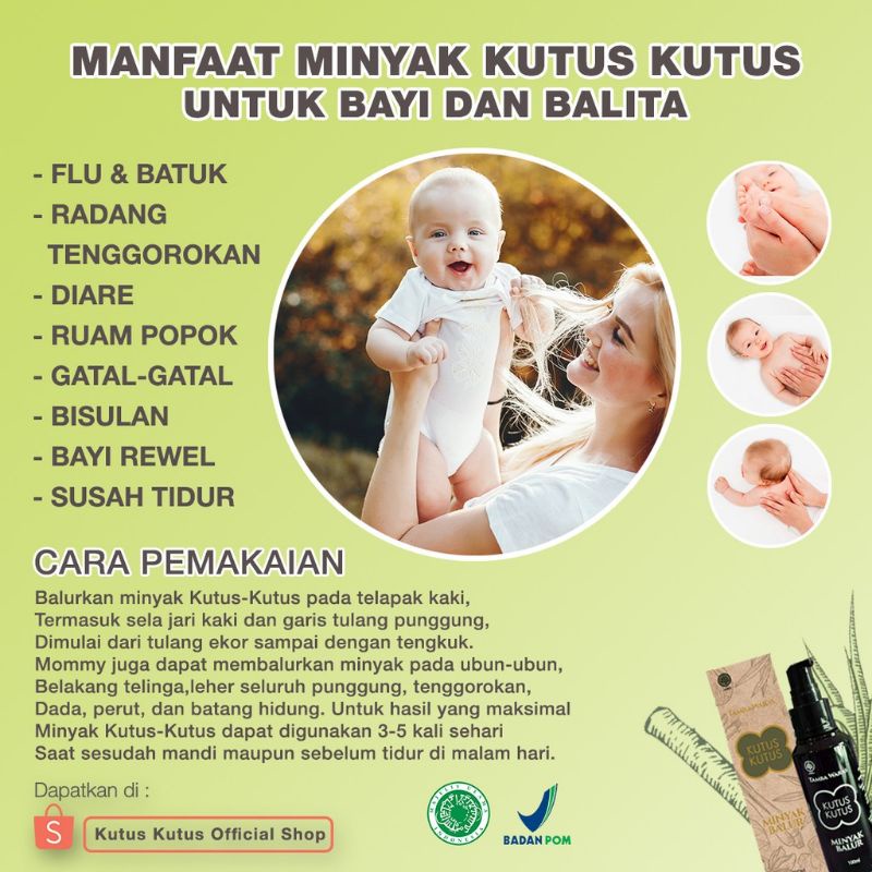 Kutus Kutus Minyak Balur 100 ML