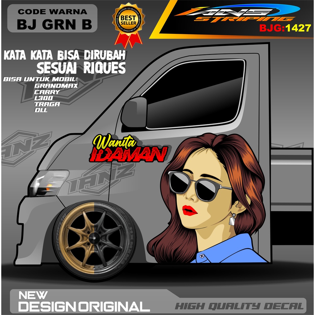 STIKER PINTU GRANMAX / DECAL PINTU L300 / STIKER MOBIL PICK UP