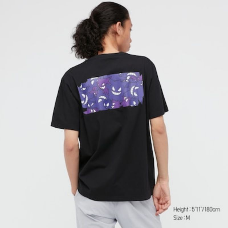 Uniqlo UT T-Shirt Pokemon All Stars Black Gengar M