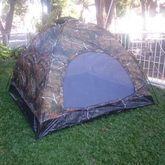 Tenda Dome Camo Besar 4 orang untuk Camping Berburu Piknik kemah