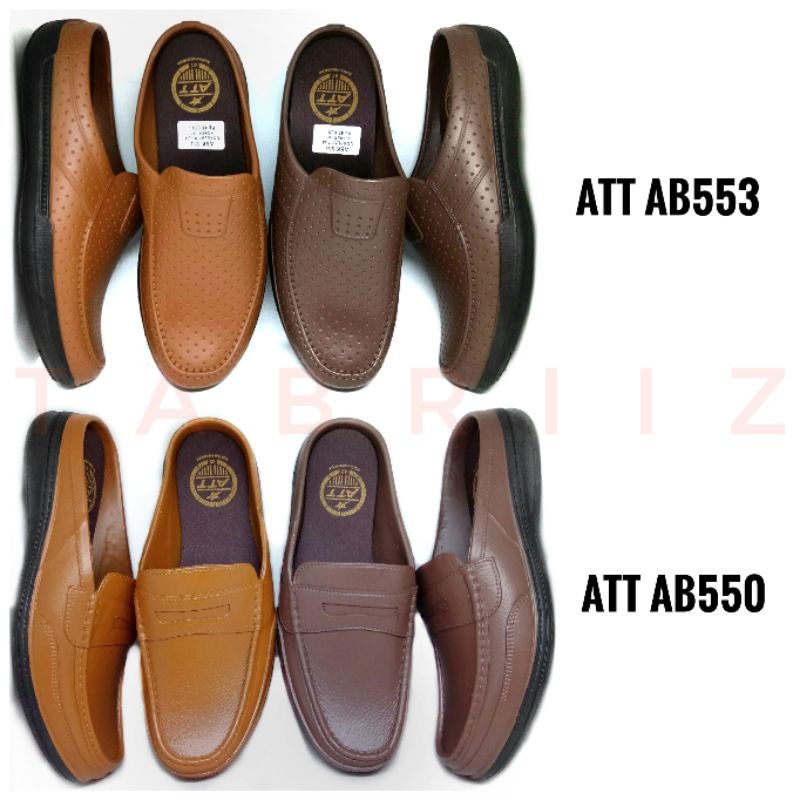 Sandal Slop ATT ABK550 Coklat Sandal Karet Pria - Murah Berkualitas