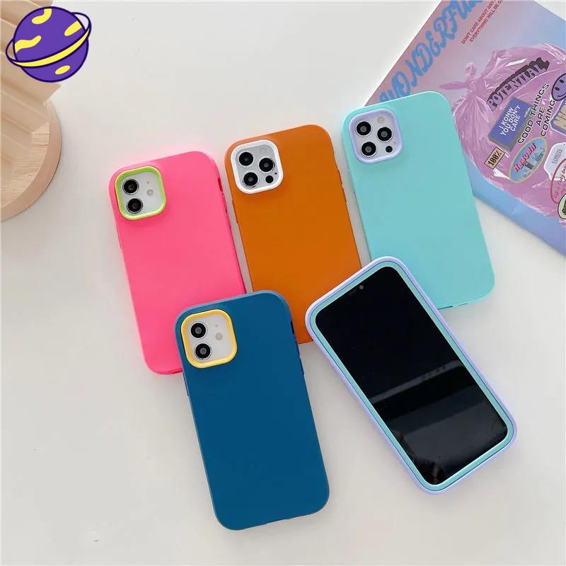 Case Pelindung Bahan Silikon Untuk Iphone 13 12 11 Pro X Xs Max 7 8 Plus