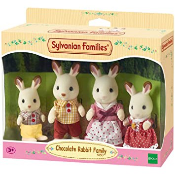 Sylvanian Family Chocolate Rabbit Family