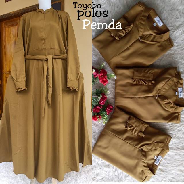 Gamis Pemda Toyobo Polos Ori