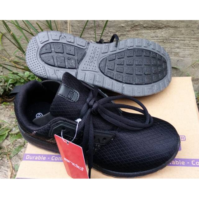 Sepatu sekolah ando hitam polos murah berkualitas