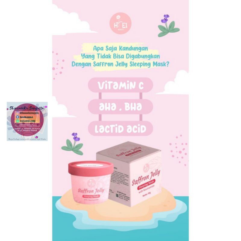 Saffron Jelly Sleeping mask