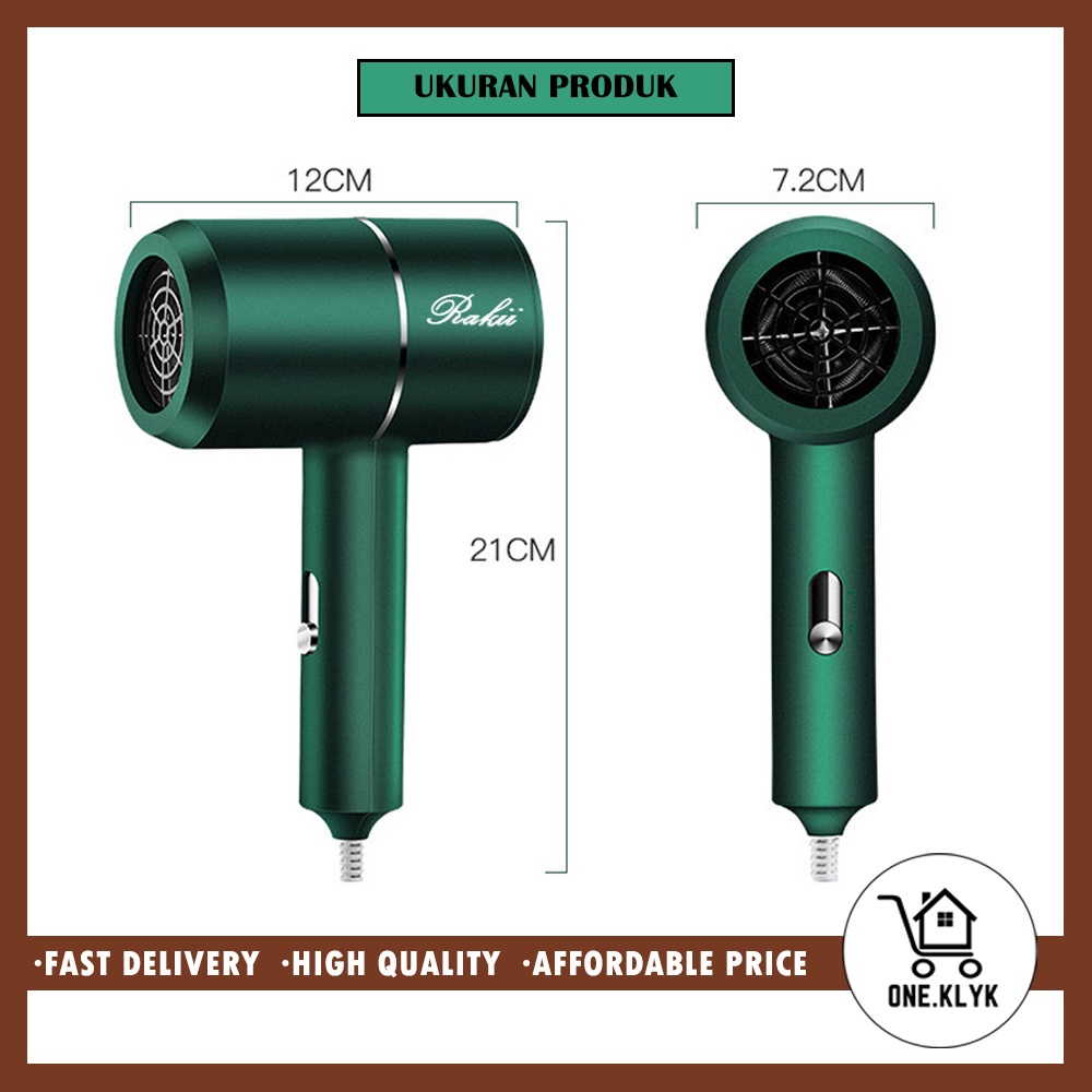 Hair Dryer Pengaturan Suhu dan Kecepatan 2 in 1 Negatif Ion kode 2200 Import