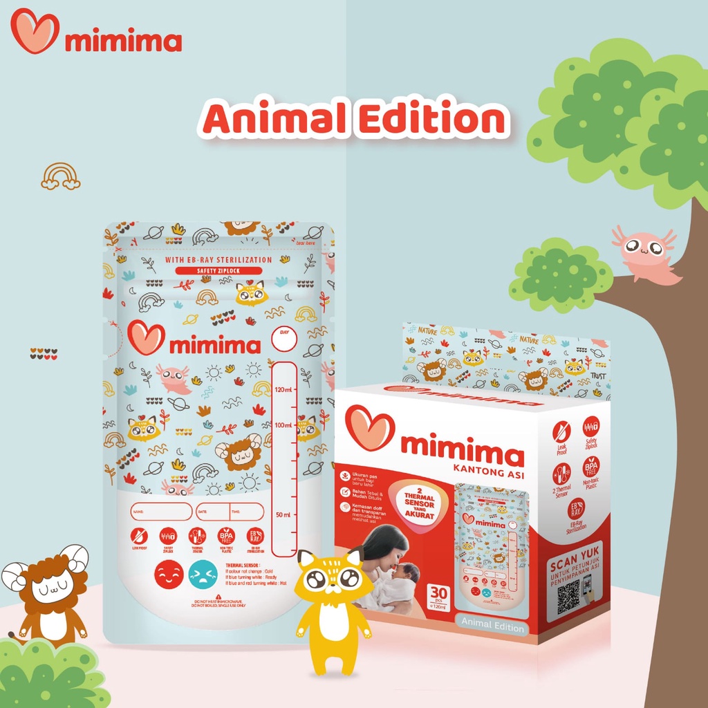 MIMIMA KANTONG ASI 120ML ISI 30 / KANTONG ASI