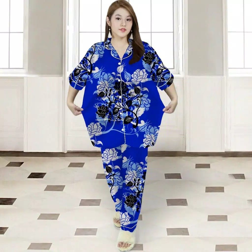 BAJU TIDUR WANITA CP JUMBO XXL MOTIF FLOWER