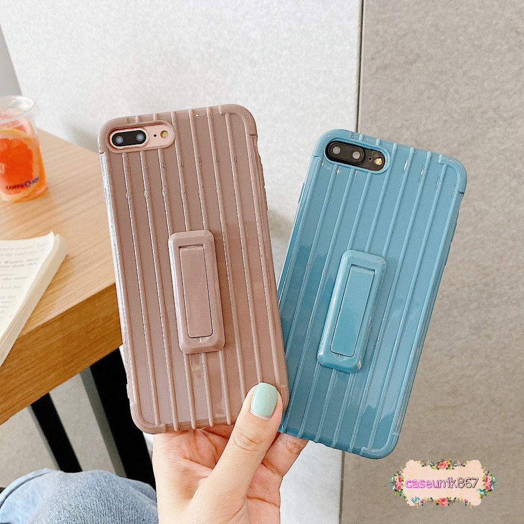 Trunk case softcase koper standing oppo a5s f9 a7 a31 a33 a5 a9 2020 A74 A95 etc CS705