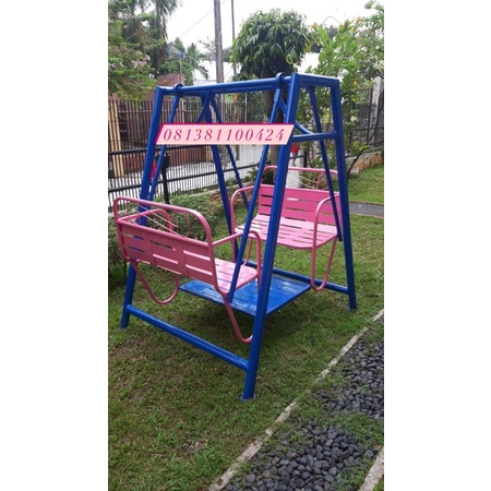 ayunan taman mainan anak ayunan besi bangku 80cm bisa dewasa free ongkir jkt
