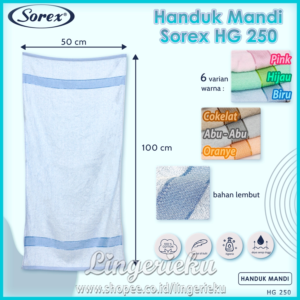 Sorex 250 Handuk Bayi Balita Anak 100 x 50 cm