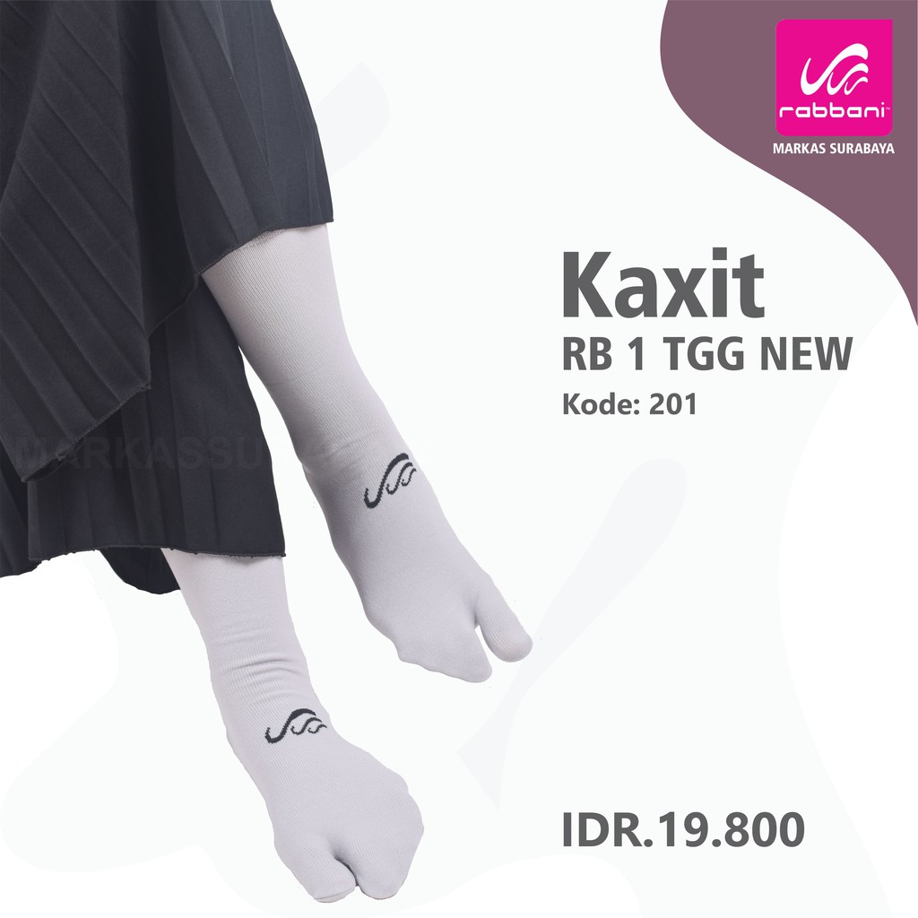 Kaos kaki tanggung jempol Rabbani-201 = Abu muda