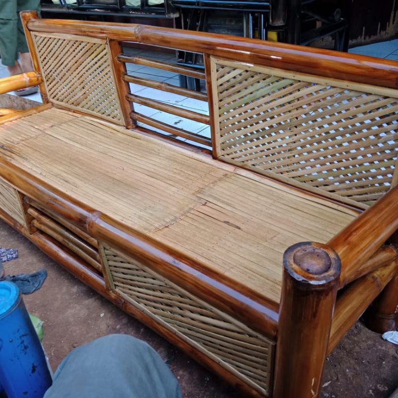 Kursi Teras Bambu Panjang 165