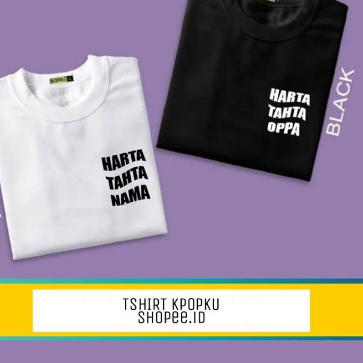 ♢ kaos harta tahta OPPA / NAMA small logo ➷