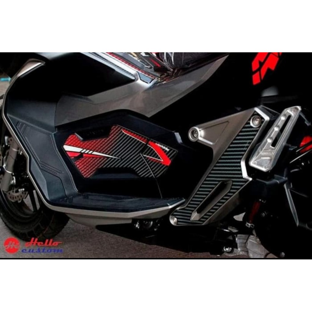 Stiker Sidepad pijakan kaki Honda ADV 150 resin premium