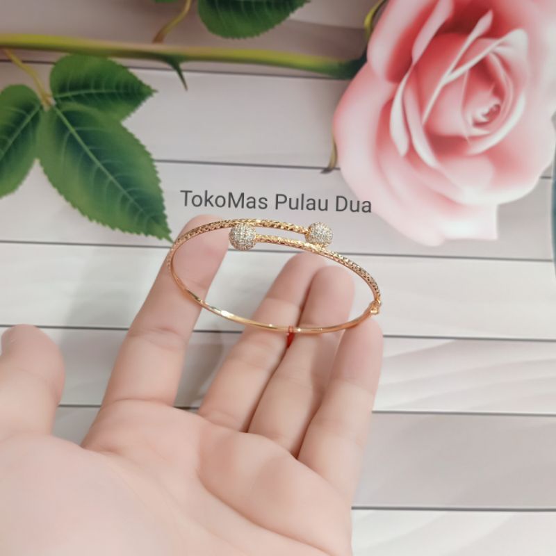 Gelang oval tinju bola candy permata