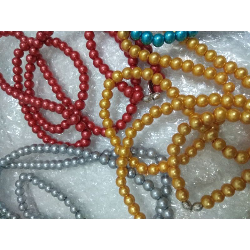 kalung dan gelang mutiara imitasi bali