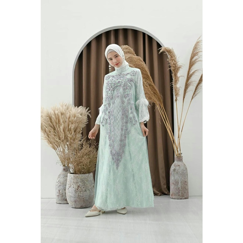 MAXI DRESS SOLEMIO IMPORT BRUKAT  PREMIUM B21295