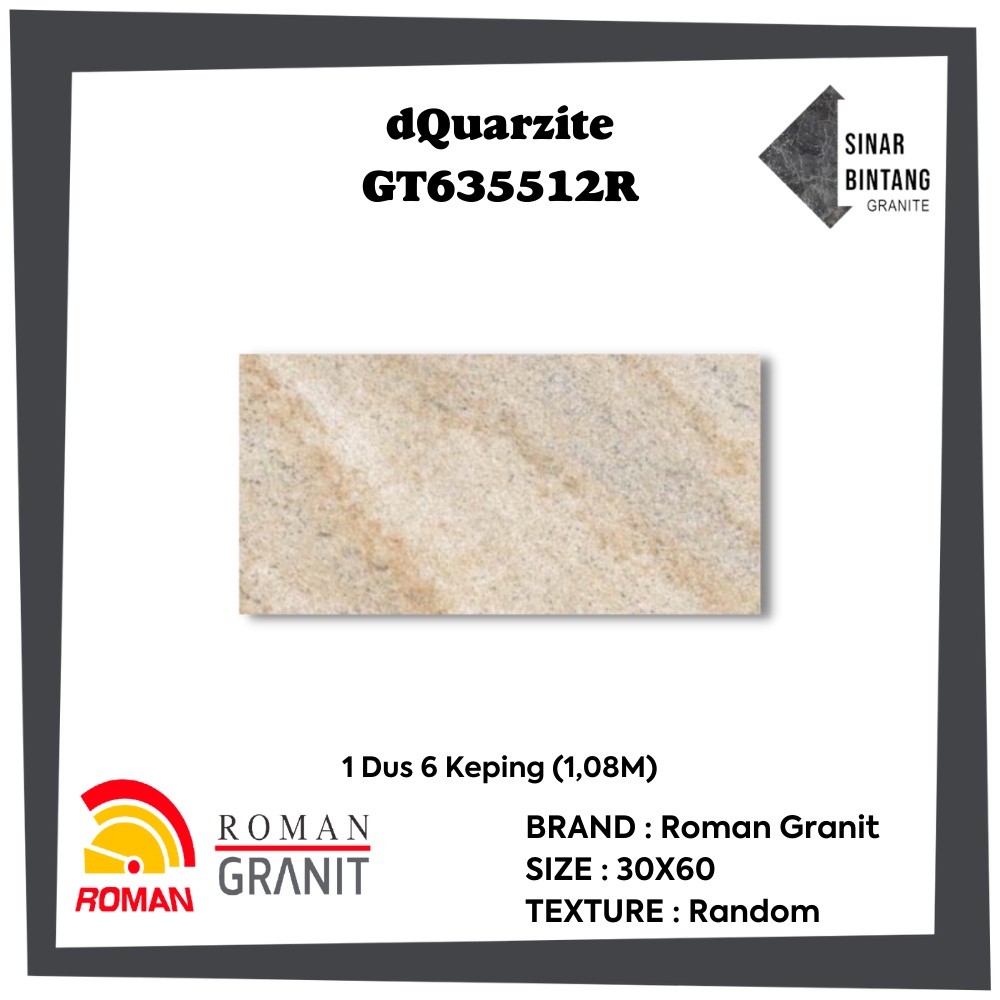 Granit 30 X 60 | Granit Lantai dQuarzite Series ROMAN GRANIT