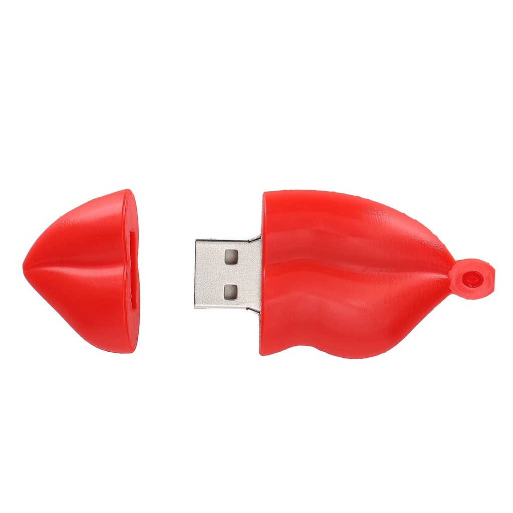 Flashdisk Dengan Desain 64GB Untuk U-Disk Bibir Merah