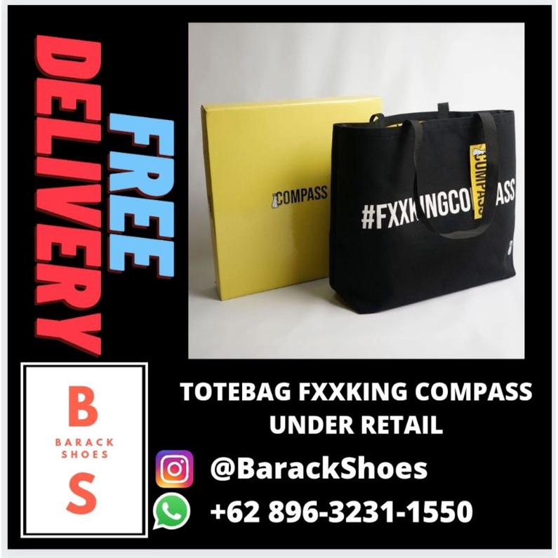 TOTEBAG FXXKINGCOMPASS COMPASS X FR2 FXXKING RABBITS