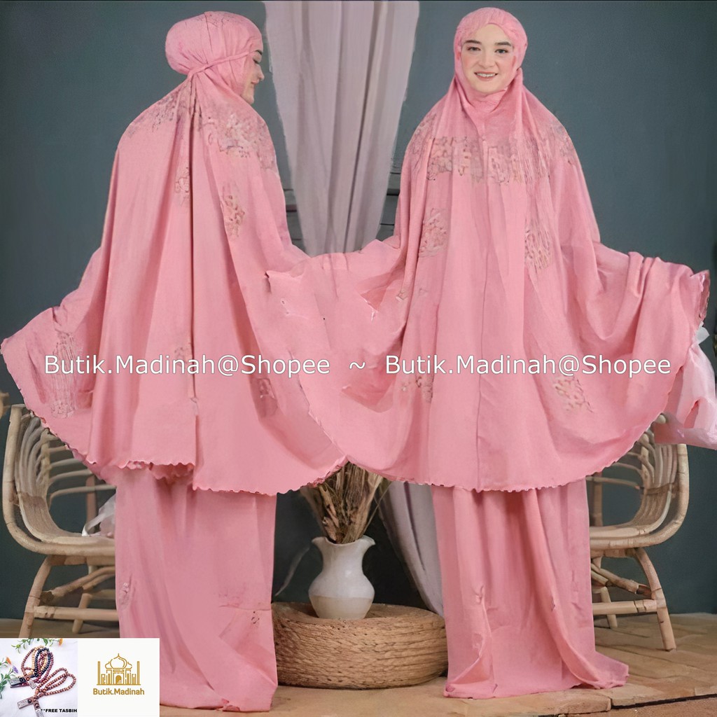 BUTIK.MADINAH MUKENA DEWASA KAYLILA UNIQRAFT BUNGA BORDIR
