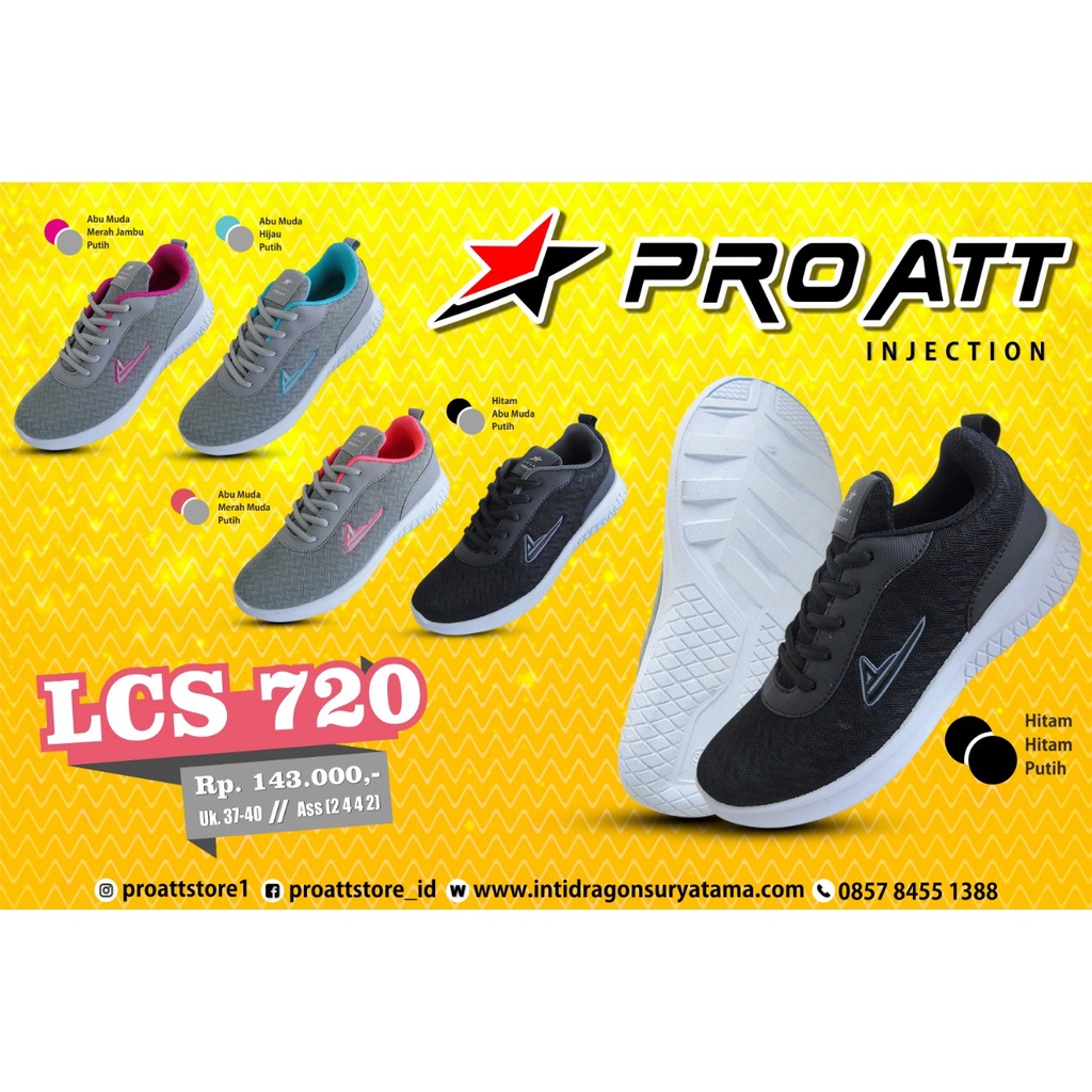 sogo PRO ATT LCS 720 PRO ATT LCH 740 /Sepatu Sekolah/Sepatu Hitam Putih/Sepatu Hitam Polos