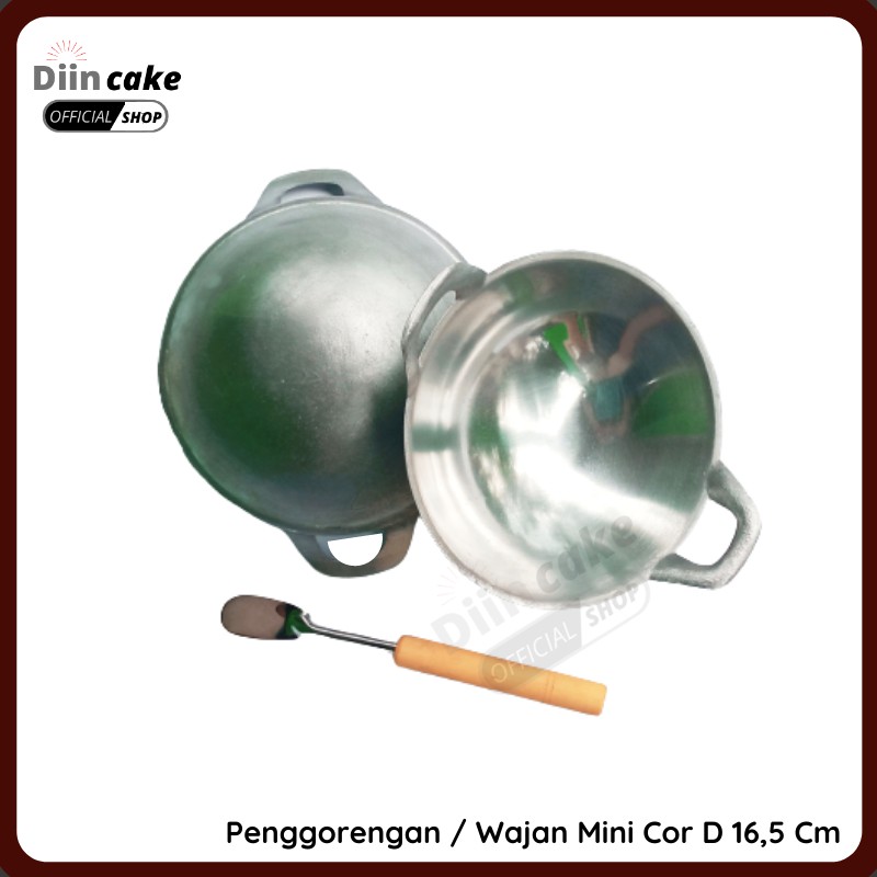 Pengorengan / Wajan Mini Serabi Alumunium Tebal Dan Anti Lengket No.7 Diameter 16,5 Cm