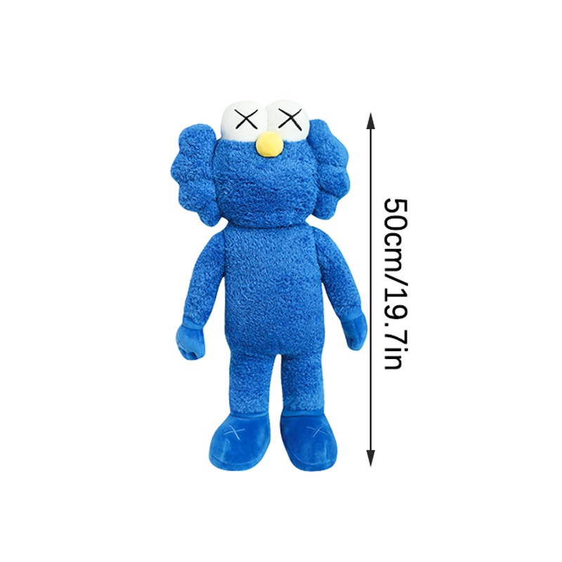 50cm Kaws Sesame Street Plush Doll Toy Bedroom Decoration Birthday Present