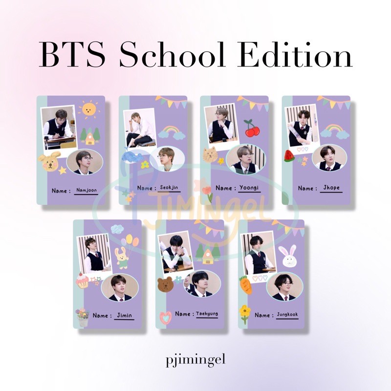 Photocard BTS Run School Edition