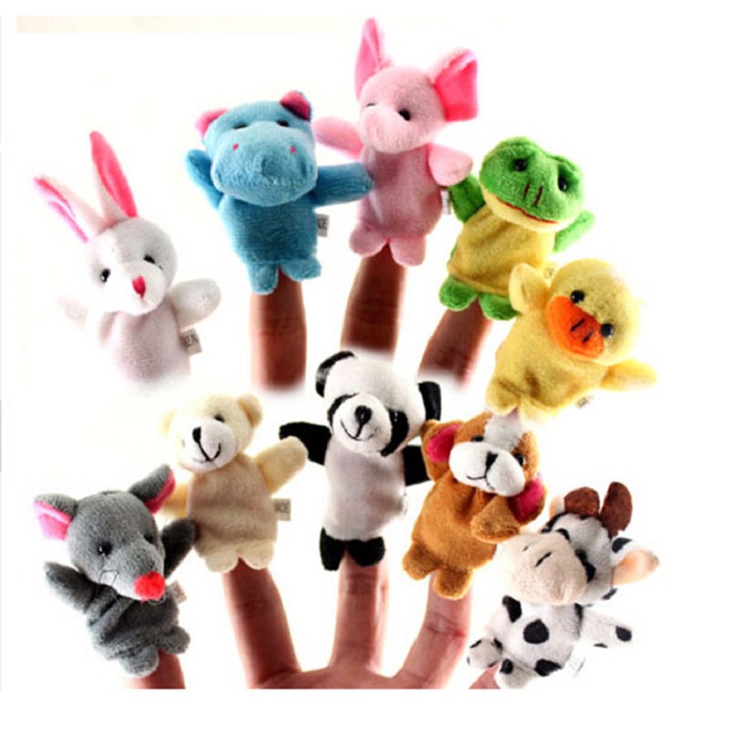 5pcs / set Mainan Interaktif Boneka Jari Bentuk Landak Bahan Plush Lembut Untuk Orang Tua + Anak