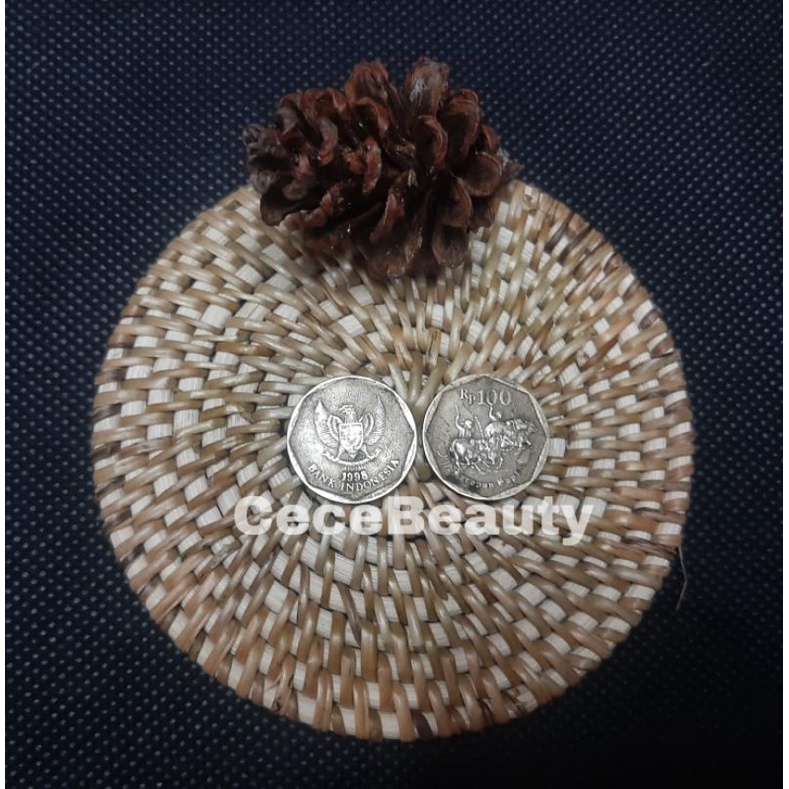UANG KOIN KUNO UANG KOIN 100 RUPIAH KARAPAN SAPI TAHUN CAMPUR