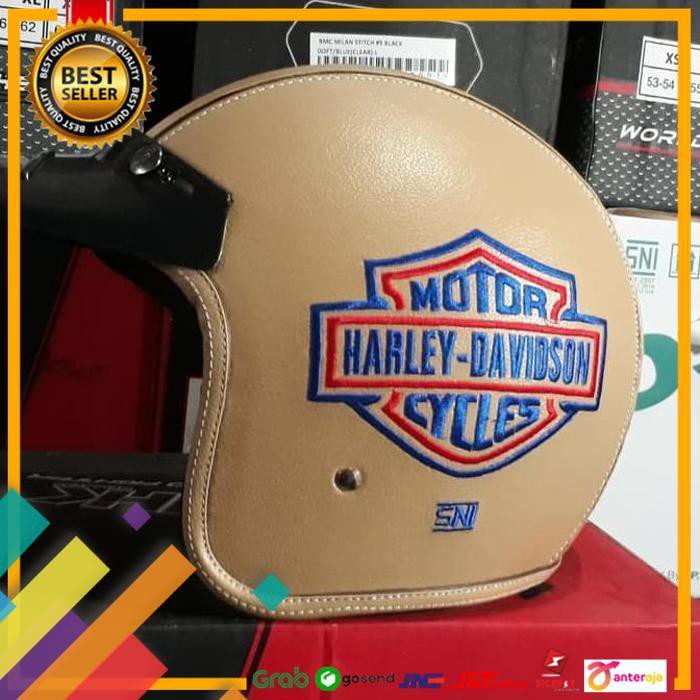 PROMO.. HELM CLASSIC PET JAPSTYLE MODEL BOGO CARGLOSS ..TERLARIS