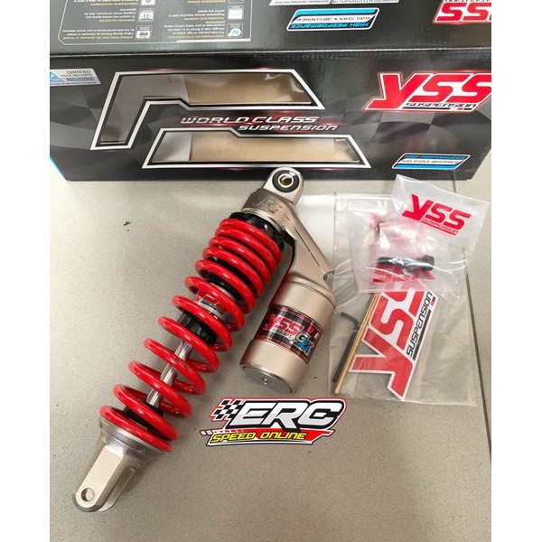 SHOCK YSS GZA MATIC 300 MM MIO - VARIO - BEAT - SCOOPY MERAH RACING ORIGINAL ORI