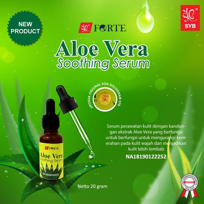 SERUM WAJAH SHOOTING ALOEVERA BY SYB forte HOLO