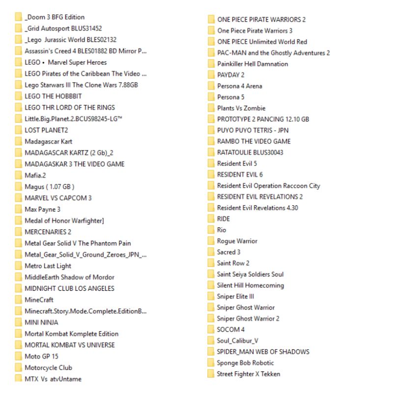 HDD HARDISK CFW EKSTERNAL 500 GB + 50 GAME TERBARU