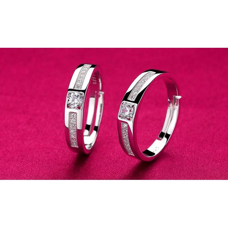 CINCIN COUPLE EMAS PUTIH & PALLADIUM BERKUALITAS