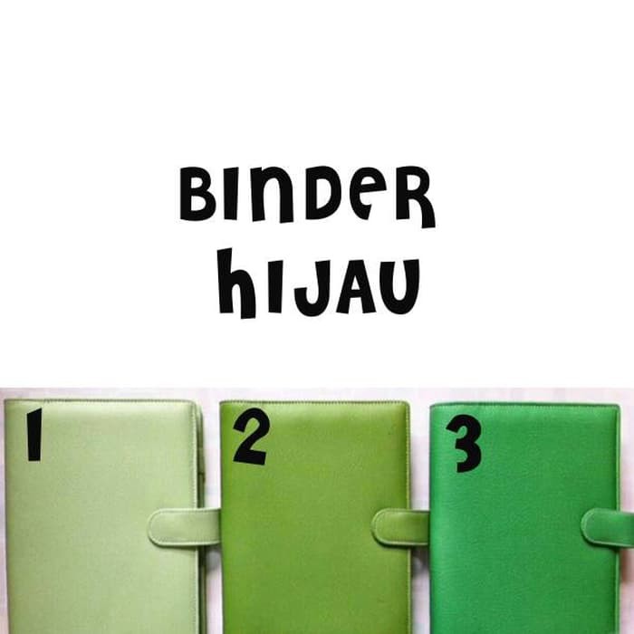 

BD 063 Binder polos hijau muda hijau tua 26 ring Kertas B5