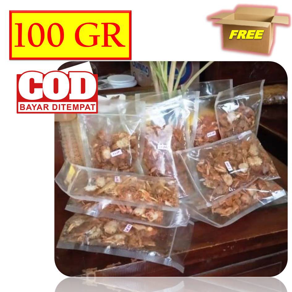 

BABYCRAB / CRABY KRIPS / BABY CRAB CRISPY / CRAB CRISPY / KERIPIK KEPITING / SNACK BABY CRAB 100 GR