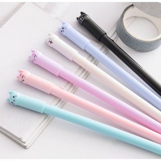 

pulpen gel kucing/pulpen karakter kucing/pulpen imut /pulpen unik dan lucu/pulpen murah