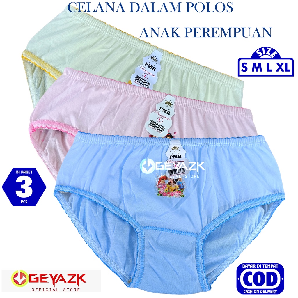 3 Pcs Celana Dlam Anak Perempuan Cd Anak Cewek