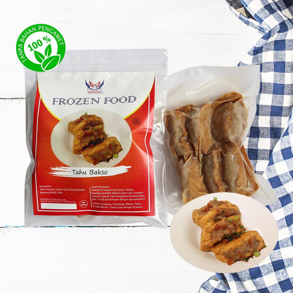 

Tahu Bakso isi 6 Pcs "Saribuanafood" Frozen