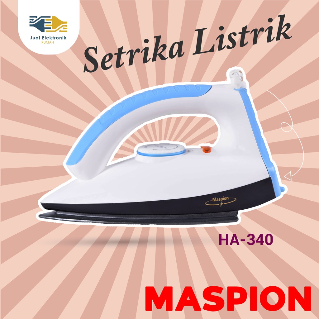 Setrika Maspion HA340 Nomor 1 Warna Random