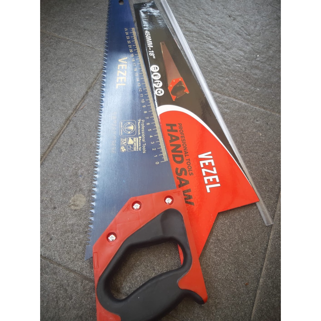 BEST SELLER Gergaji Kayu  GAGANG PVC 18&quot; MURAH/ Hand saw/ GERGAJI TUKANG BANGUNAN KAYU/HAND SAW