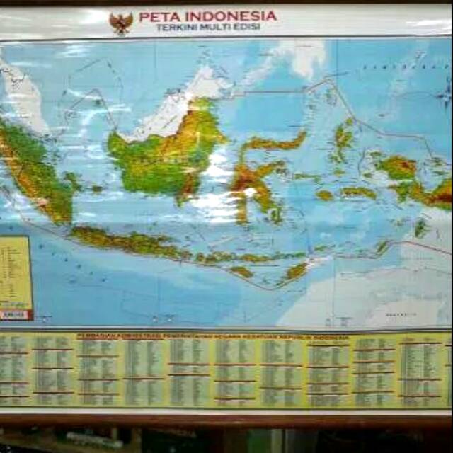 PETA INDONESIA TERKINI MULTI EDISI GANTUNG SKALA : 1:6.000 ...